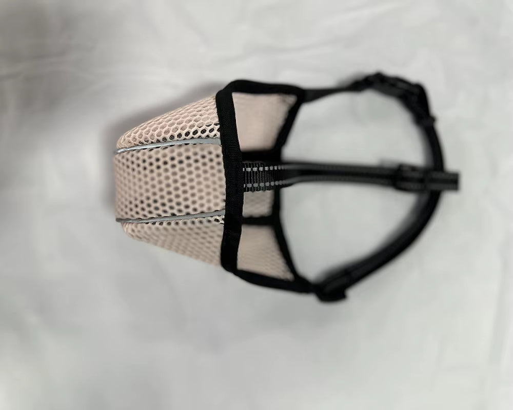 Dog Muzzle Basket Soft for Small Medium Large Size Breed anti Biting Licking Chewing Adjustable Mesh with Reflective Strap Daily