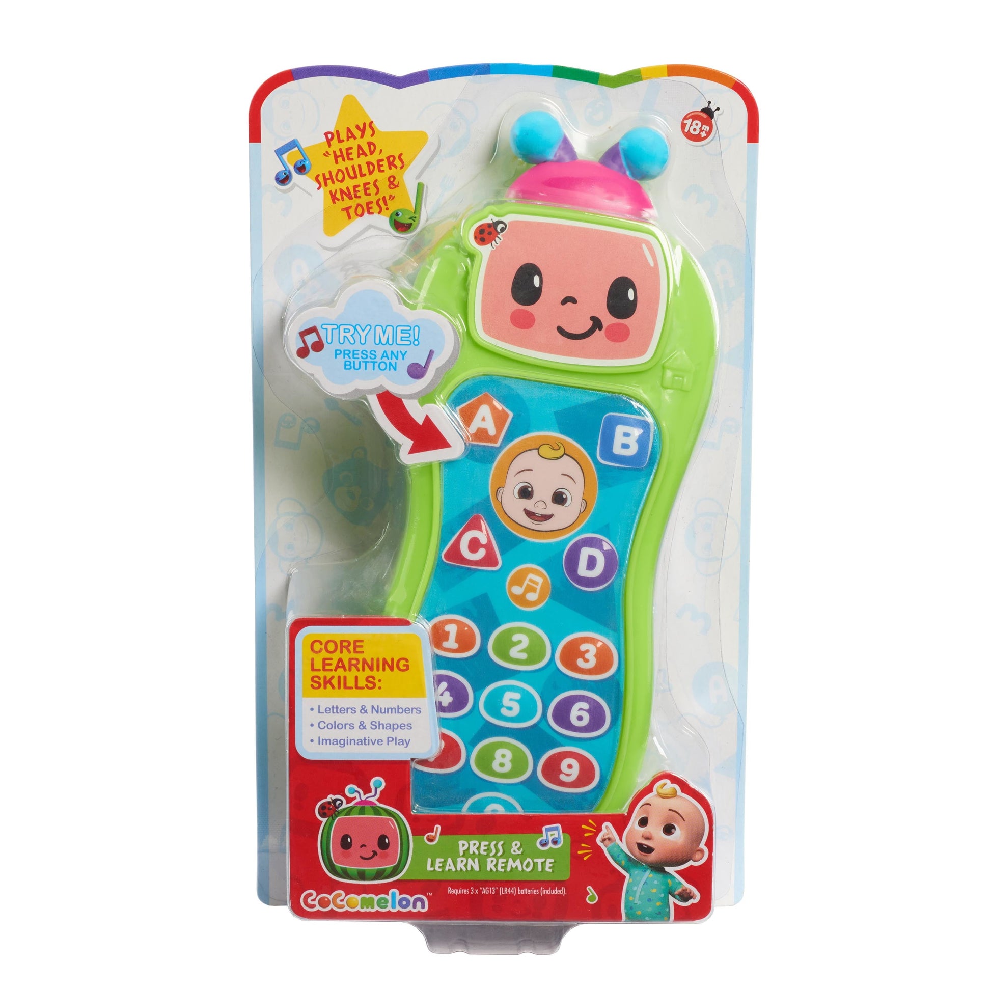 Press and Learn Remote, Learning & Education, Officially Licensed Kids Toys for Ages 18 Month, Gifts and Presents