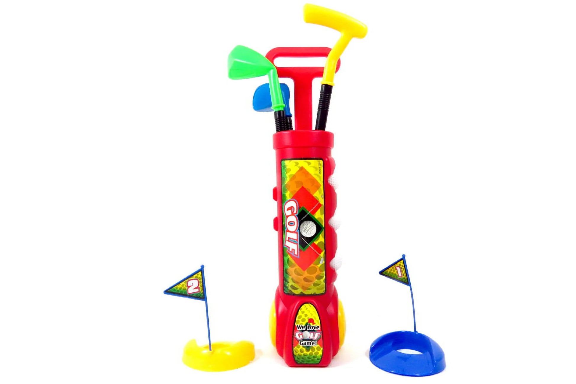 PS311 Red Deluxe Kids Happy Golfer Toy Golf Set, Red