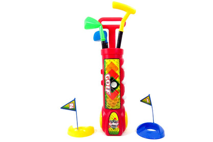 PS311 Red Deluxe Kids Happy Golfer Toy Golf Set, Red
