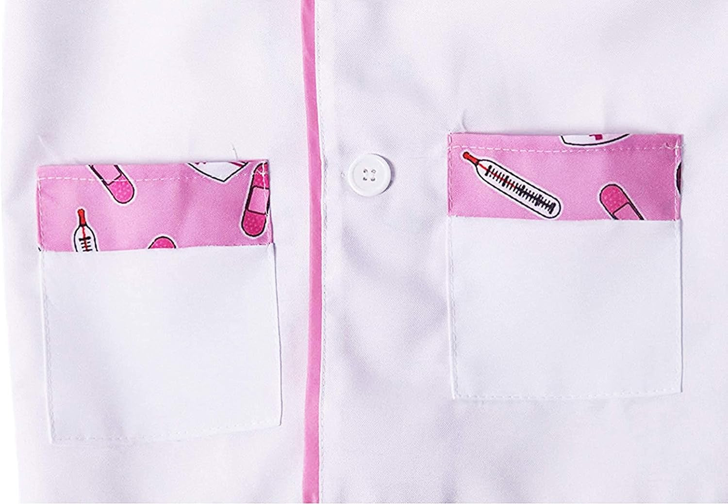 Kids Doctor Coat & Mask for Kids Doctor Costume | Kids Doctor Coat | Pink and White - for Ages 2-10