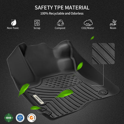 Floor Mats Fit for Honda Civic 2022 2023 2024 2025 / Acura Integra 2023 2024,All Weather Custom Fit Heavy Duty Floor Liners 1St & 2Nd Row Set (Not for Coupe Models)