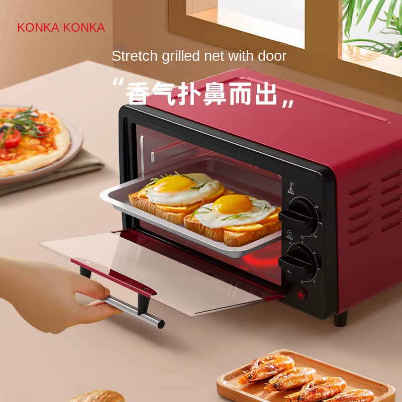 KONKA Electric Oven Household Multi Function Mini Oven 12L Pizza Oven Electric Kitchen Oven Electric Oven Kitchen 220V