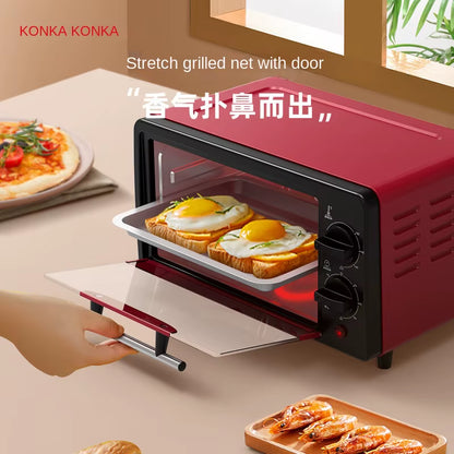 KONKA Electric Oven Household Multi Function Mini Oven 12L Pizza Oven Electric Kitchen Oven Electric Oven Kitchen 220V
