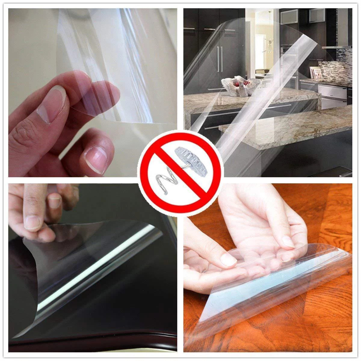 Flexible Clear Vinyl Pet Couch Protector Guards for Protecting Your Furniture Stops Scratching Cats
