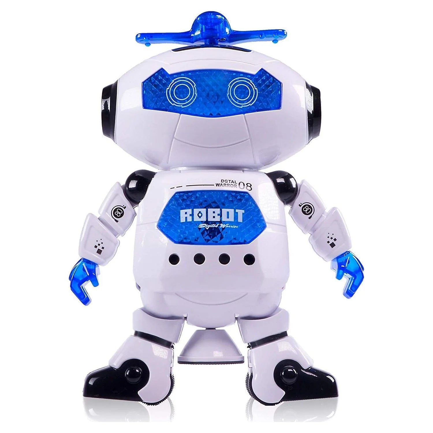 Walking Dancing Robot Toys for Kids - 360° Body Spinning Dancing Robot Toy with LED Lights and Music, Battery Operated Electronic Robot Toys for Birthday Christmas Gift for 3-8 Boys Girls