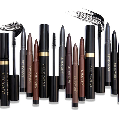 Kajal Longwear Mascara - Lengthening, Defining, Curling, Buildable Formula Eye Makeup - Innovative Curling Brush - 1 Count