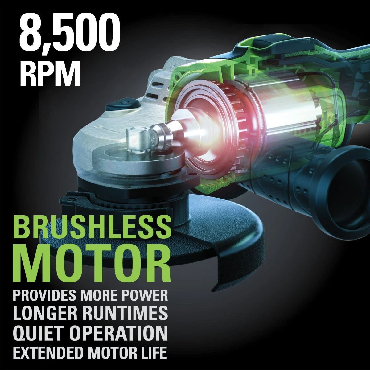 24V Brushless 4-1/2 In. Angle Grinder, Battery and Charger Not Included 3100502AZ