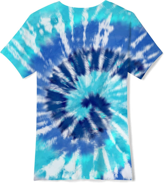 Unisex Kids Tie Dye T Shirts for Boys Girls Short Sleeve Colorful Tee Size 4-14