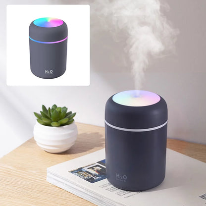 300Ml Ultrasonic Aromatherapy Aroma Essential Oil Diffuser Quiet Air Humidifier for Car, Office, Bedroom
