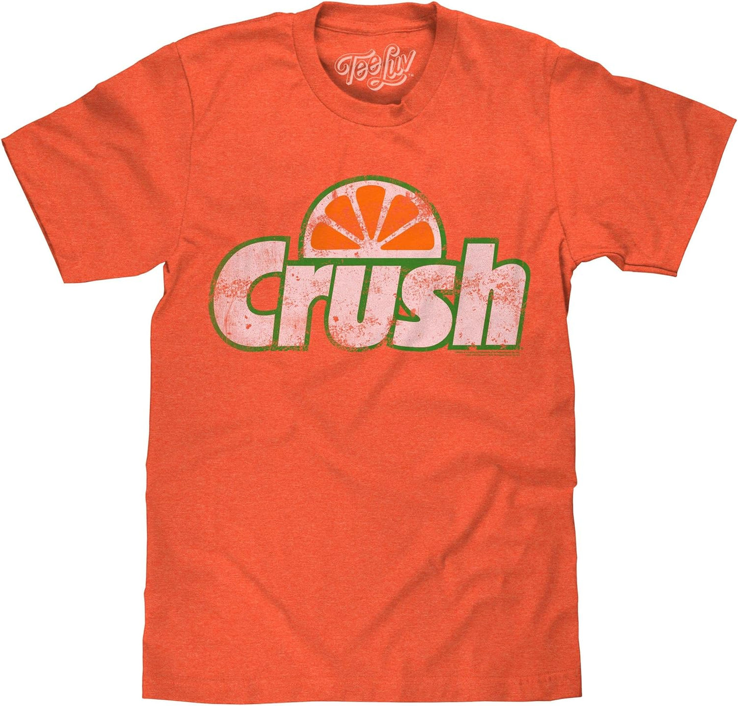 Men'S Faded Orange Crush Shirt - Retro Crush Soda Logo T-Shirt