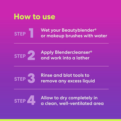 ® | Blendercleanser® Liquid Lavender Beauty Blender Cleanser, Cleaning Makeup Sponges, Brushes & Applicators, 5 Oz