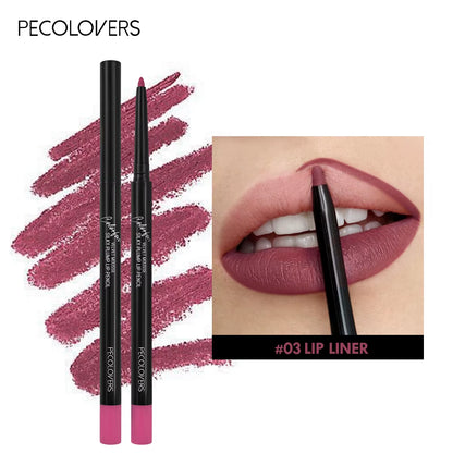Nude Velvet Matte Lipstick Long Lasting Waterproof Color Rendering Non-Stick Cup Lip Glaze Lips Liner Pencil Woman Cosmetics