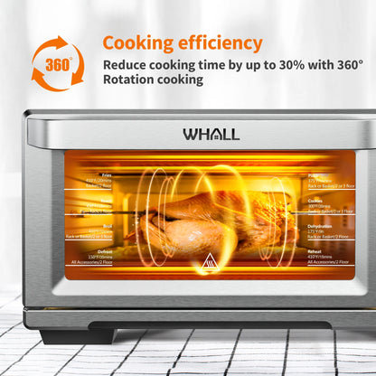 Air Fryer Toaster Oven - 30QT Convection Oven, 11-In-1 Oven, Touchscreen, 4 Accessories
