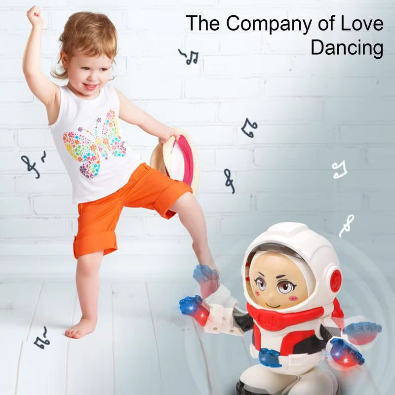 Robot Toys for Kids 360 Spinning Music Dancing Robots with Colorful Lights Toddlers Smart Interactive Electronic Toy Baby