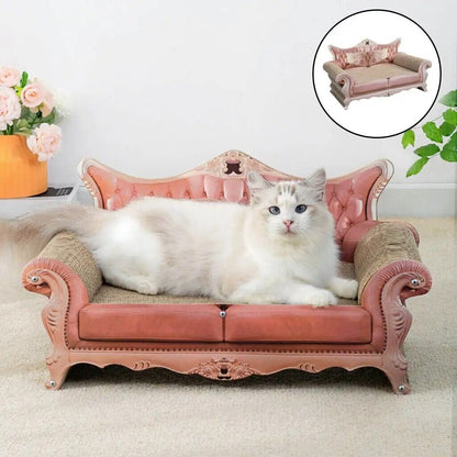 Cat Scratcher Couch Cat Scratch Cardboard Lounge Bed with Pad Scratching Post